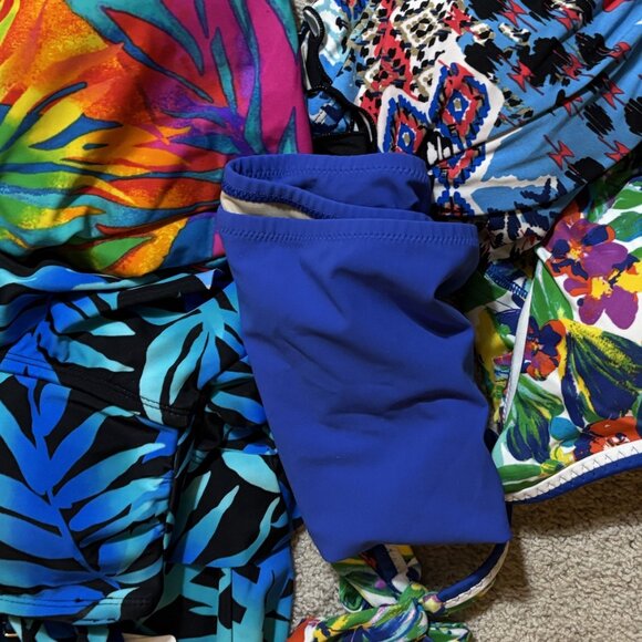 Lands  End Ladies NWOT Blue Swim Brief size 6 SWIM BOTTOM BRIEF ONLY - Picture 5 of 7